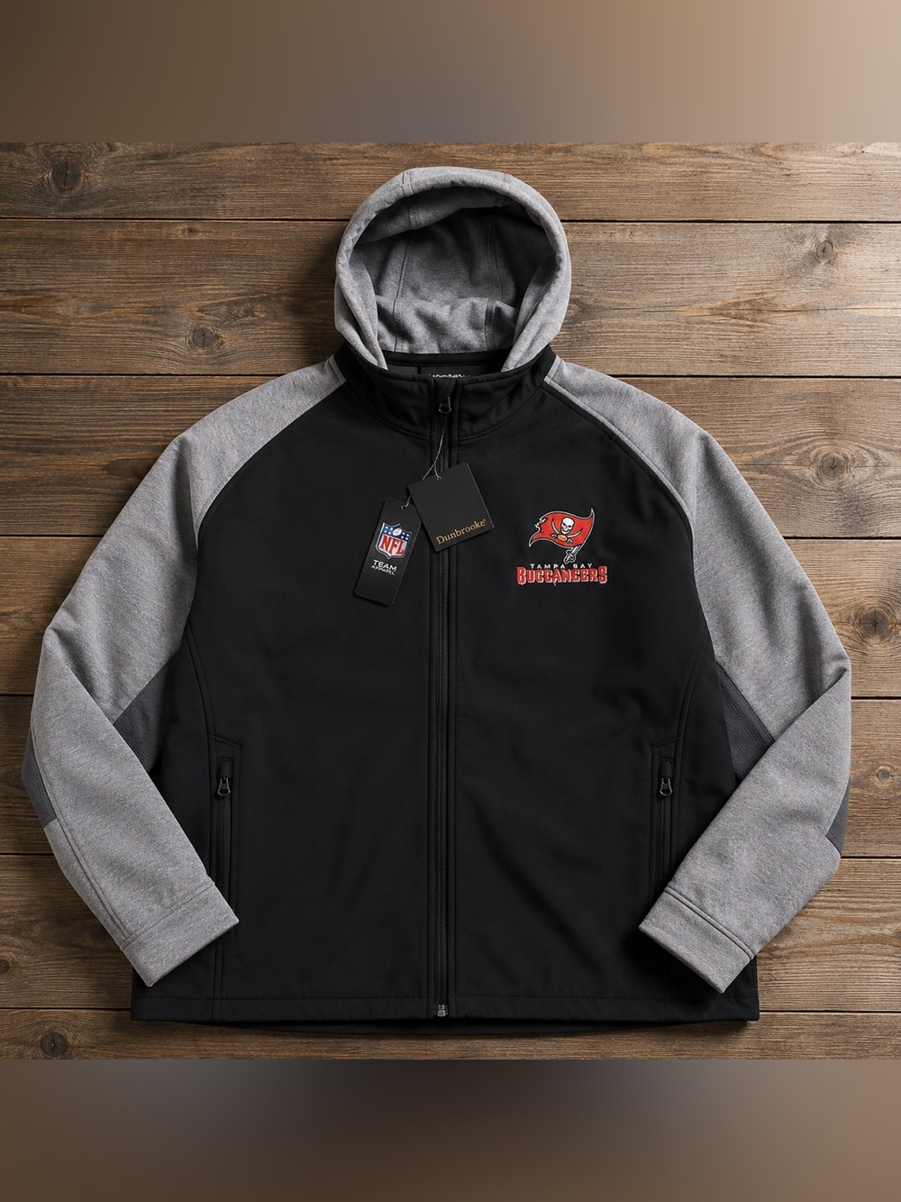 Dunbrooke Tampa Bay Buccaneers NFL Hooded Softshell Jacket 5X NWT